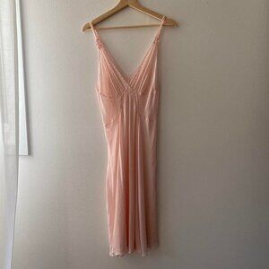 100% silk Victoria’s Secret slip dress baby pink - US women's L / large